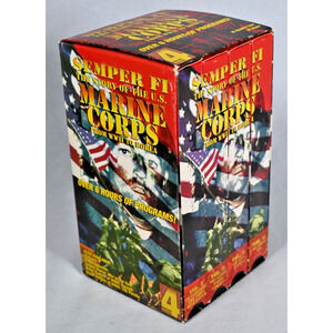 Vintage 1998 Semper Fi Story Us Marine Corps 4 Box VHS Set